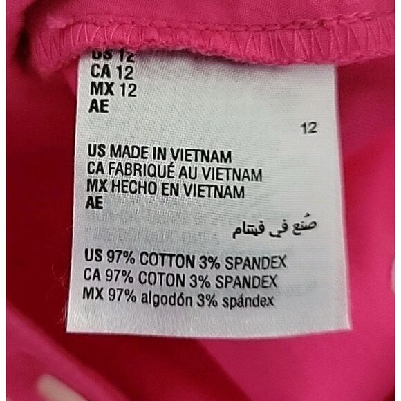 Charter Club Cropped Wide Leg Sailor Pants Hot Pink High Rise Barbie Nautical - Picture 12 of 15